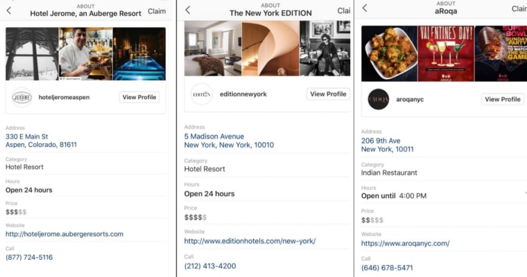 Instagram rolls out business pages